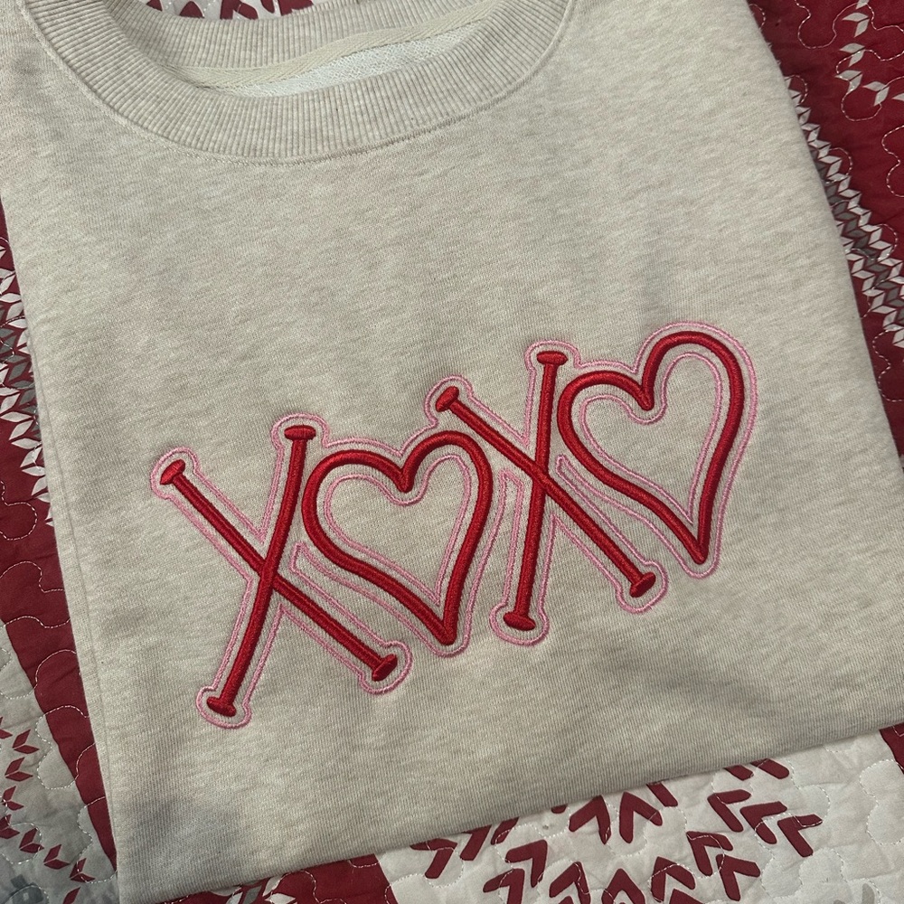 Valentines Day Embroidery Shirt